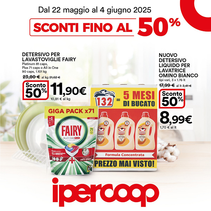 Offerte valide dal 5 al 18 giugno 2025.